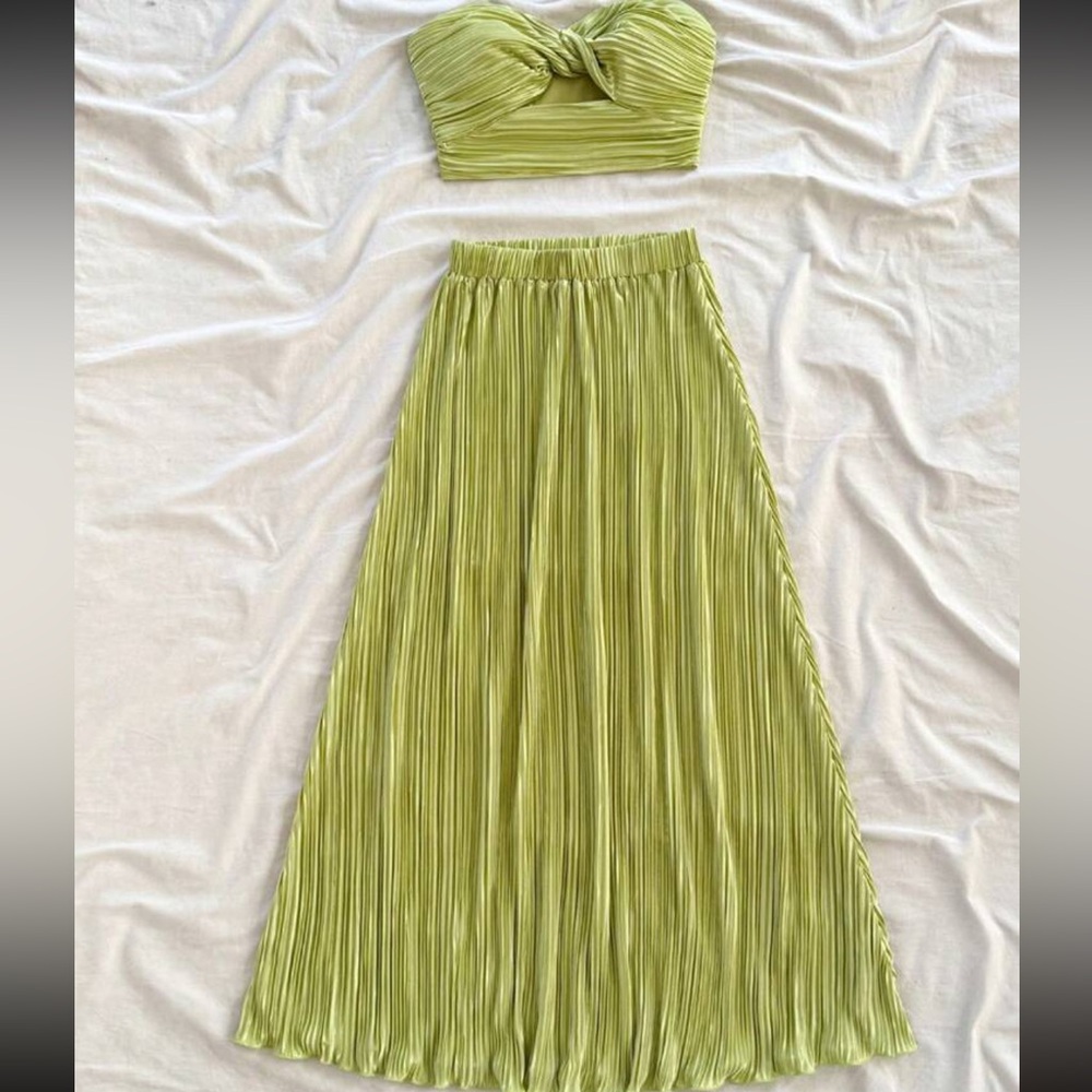 Two Piece Maxi Skirt Set